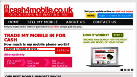 What Cash4mobile.co.uk website looked like in 2017 (6 years ago)