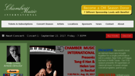 What Chambermusicinternational.org website looked like in 2017 (6 years ago)