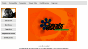 What Conexionescolar.com website looked like in 2017 (6 years ago)