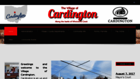 What Cardington.org website looked like in 2017 (6 years ago)