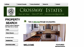 What Crosswayestates.com website looked like in 2017 (6 years ago)