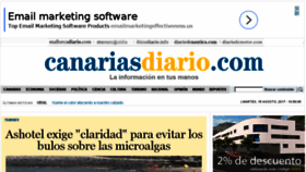 What Canariasdiario.com website looked like in 2017 (6 years ago)