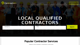 What Contractors.bio website looked like in 2017 (6 years ago)