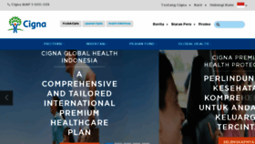 What Cigna.co.id website looked like in 2017 (7 years ago)