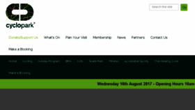 What Cyclopark.com website looked like in 2017 (6 years ago)