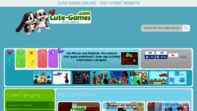 What Cute-games.com website looked like in 2017 (6 years ago)