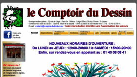 What Comptoirdudessin.com website looked like in 2017 (6 years ago)