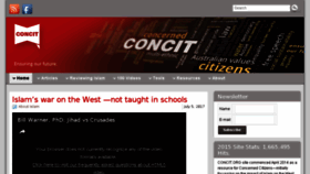 What Concit.org website looked like in 2017 (6 years ago)