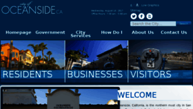 What Cityofoceanside.com website looked like in 2017 (6 years ago)