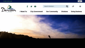 What Cityofdenison.com website looked like in 2017 (7 years ago)