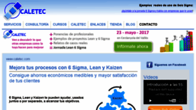 What Caletec.com website looked like in 2017 (6 years ago)