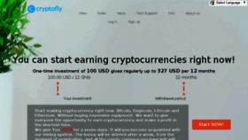 What Cryptofly.net website looked like in 2017 (6 years ago)