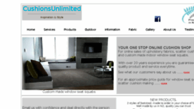 What Cushionsunlimited.co.nz website looked like in 2017 (6 years ago)