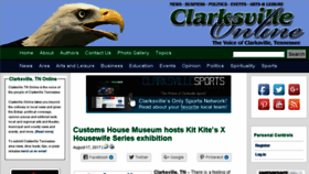 What Clarksvilleonline.com website looked like in 2017 (6 years ago)