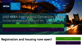 What Convention.nfda.org website looked like in 2017 (6 years ago)