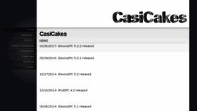 What Casicakes.com website looked like in 2017 (6 years ago)