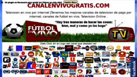 What Canalenvivogratis.com website looked like in 2017 (6 years ago)