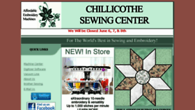 What Chillicothesewingcenter.com website looked like in 2017 (6 years ago)