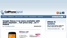 What Cellphonesignal.com website looked like in 2017 (6 years ago)