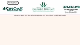 What Conradtirremd.com website looked like in 2017 (6 years ago)