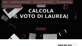 What Calcolovotodilaurea.it website looked like in 2017 (6 years ago)