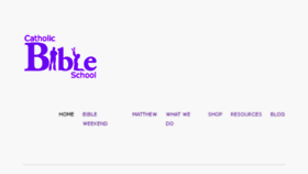 What Catholic-bible-school.org website looked like in 2017 (6 years ago)