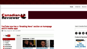 What Canadianreviewer.com website looked like in 2017 (6 years ago)