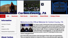 What Carboncounty.com website looked like in 2017 (6 years ago)