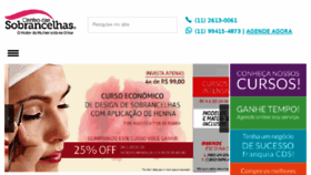 What Centrodassobrancelhas.com.br website looked like in 2017 (6 years ago)