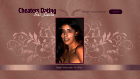 What Cheatersdatingsrilanka.com website looked like in 2017 (6 years ago)