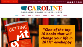 What Carolinemiller.com website looked like in 2017 (6 years ago)