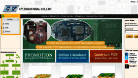 What Cyindustrial.com website looked like in 2017 (6 years ago)
