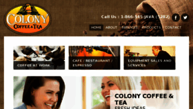 What Colonycoffee.com website looked like in 2017 (6 years ago)