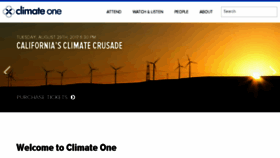 What Climate-one.org website looked like in 2017 (6 years ago)