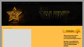 What Ceskoslovenskytalent.cz website looked like in 2017 (6 years ago)