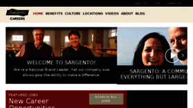 What Careers.sargento.com website looked like in 2017 (6 years ago)