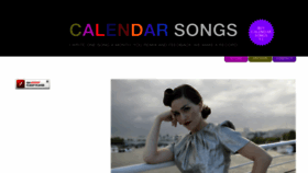 What Calendarsongs.com website looked like in 2017 (6 years ago)