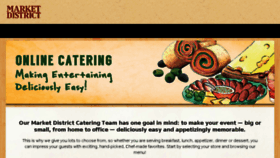 What Catering.marketdistrict.com website looked like in 2017 (6 years ago)