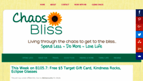 What Chaosisbliss.com website looked like in 2017 (6 years ago)