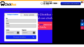 What Clickbus.com.mx website looked like in 2017 (8 years ago)