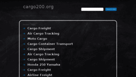 What Cargo200.org website looked like in 2017 (6 years ago)