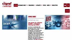 What Cigref.fr website looked like in 2017 (6 years ago)
