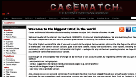 What Cagematch.de website looked like in 2017 (6 years ago)