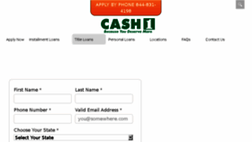 What Cash1titleloans.com website looked like in 2017 (6 years ago)