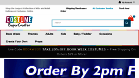 What Costumesupercentre.com.au website looked like in 2017 (6 years ago)