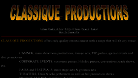 What Classiqueproductions.com website looked like in 2017 (6 years ago)