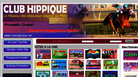What Clubhippique.net website looked like in 2017 (6 years ago)