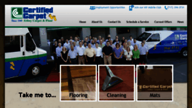What Certifiedcarpet.com website looked like in 2017 (6 years ago)