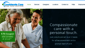 What Consideratecare.com website looked like in 2017 (6 years ago)
