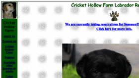 What Crickethollowfarm.com website looked like in 2017 (6 years ago)